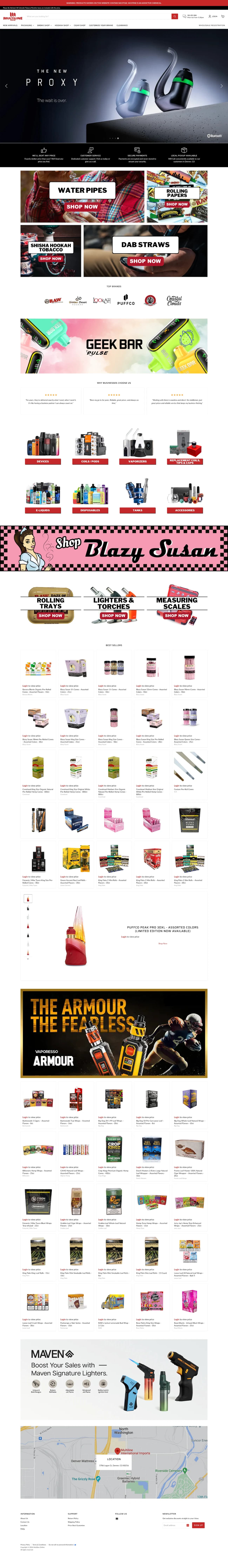 Multiline Online wholesale B2B storefront